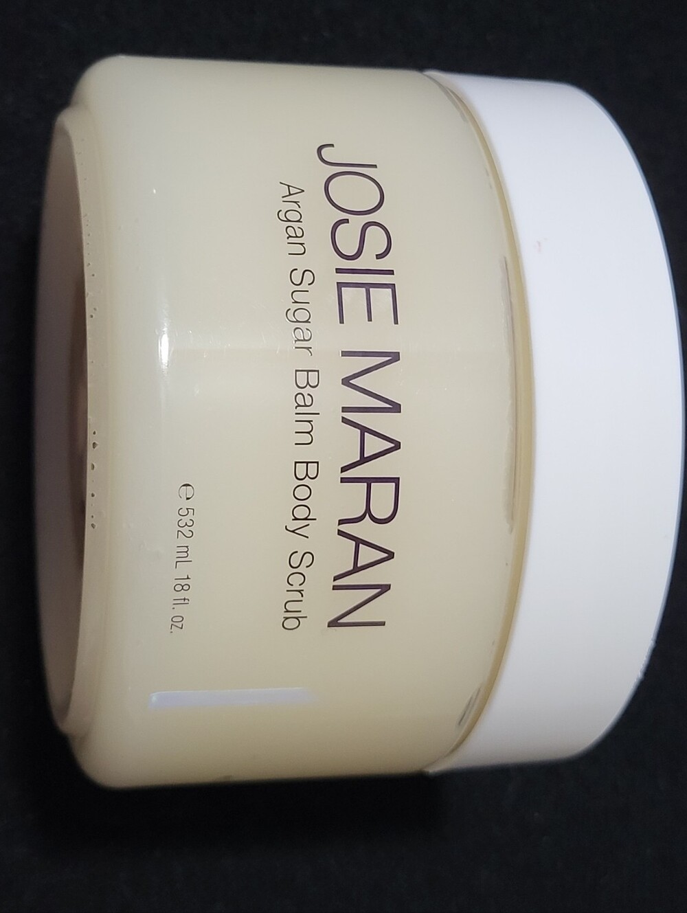 NIB Josie Maran Argan Sugar Balm Body Scrub In Night Flower 18 oz Sealed Tub